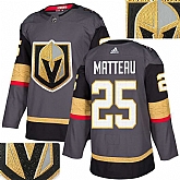 Vegas Golden Knights #25 Matteau Gray With Special Glittery Logo Adidas Jersey,baseball caps,new era cap wholesale,wholesale hats